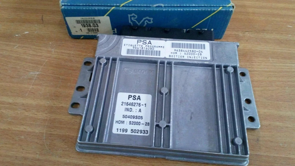 ECU Control Unit fits Peugeot 307 1938G3 9641816280 Genuine View Front