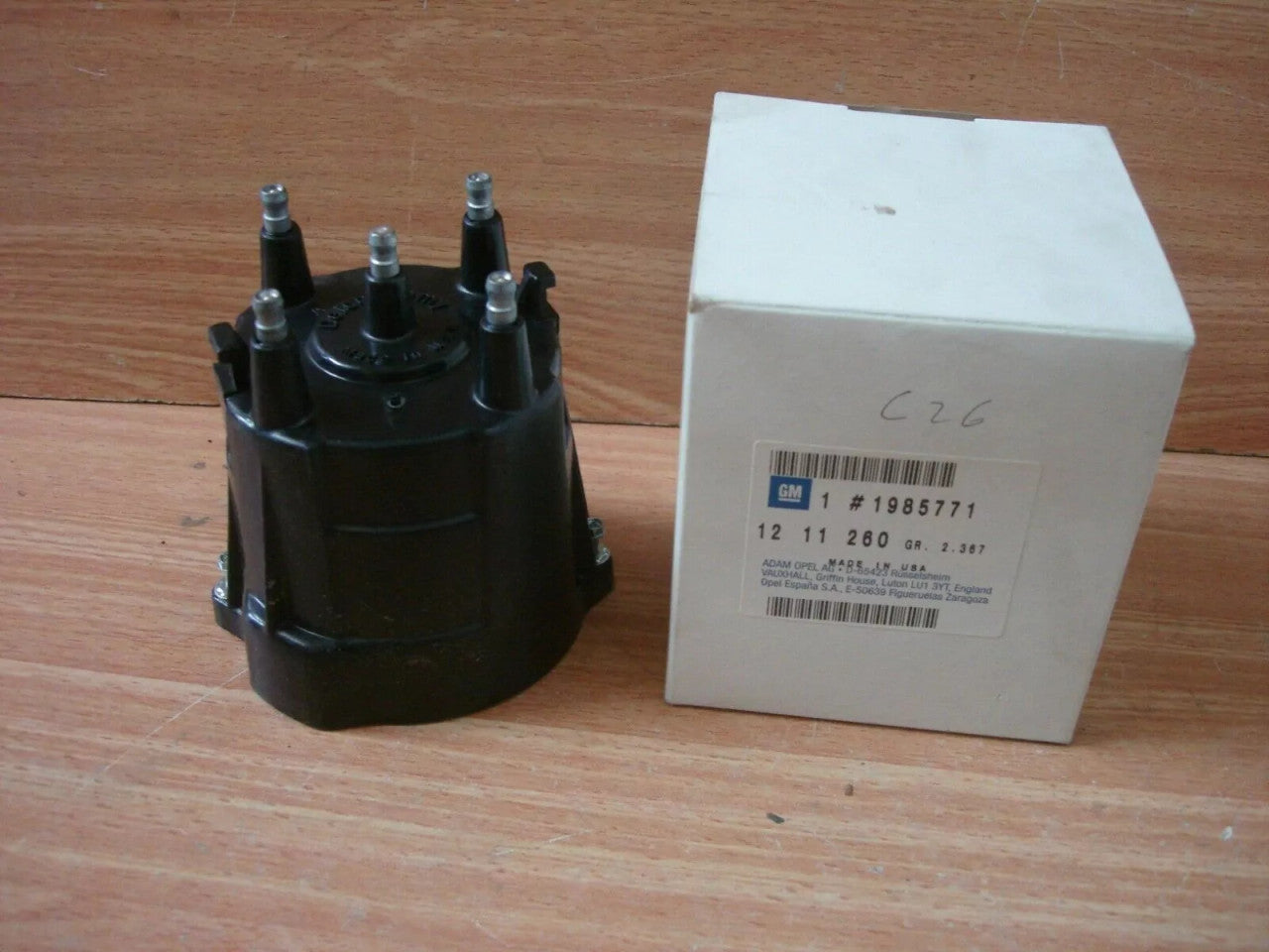 Distributor Cap fits Opel Corsa A Vauxhall Nova 12S 13N Cavalier 16SV Genuine 1985771 View Front