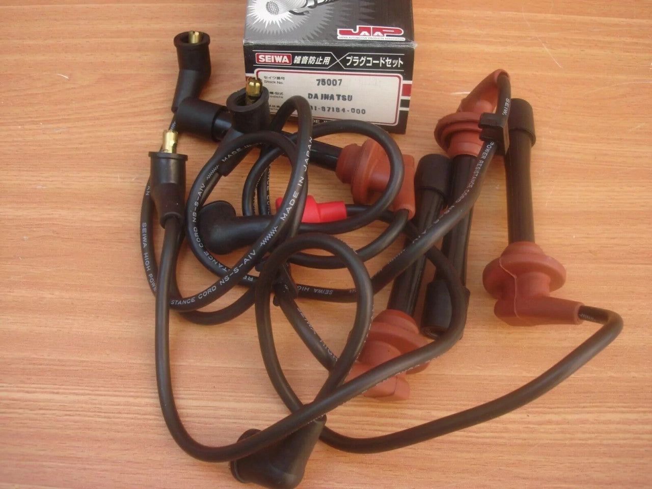 Ignition Wires Set fits Daihatsu Charade G102S HCF 19901-87184 View Front