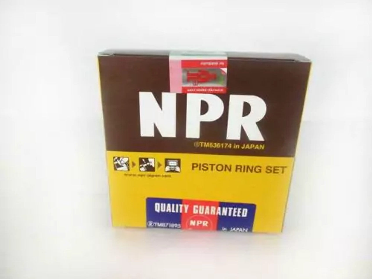 Piston Rings Set fits Mazda Familia 1300 Engine TC 73mm Bore STD 20033/STD View Front