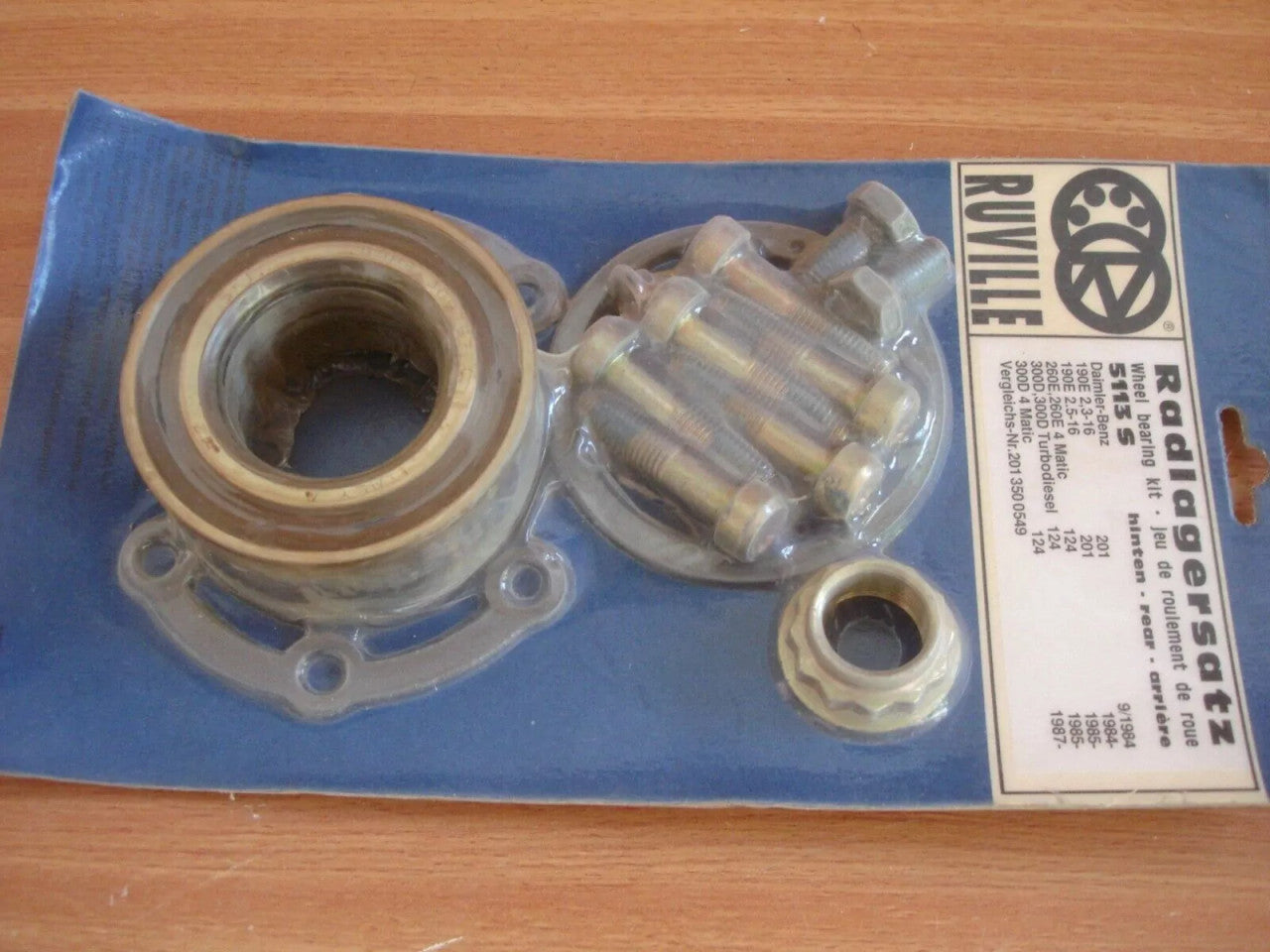 Wheel Bearing Kit Rear fits Mercedes Benz 45x84x39 2013500549 View Front