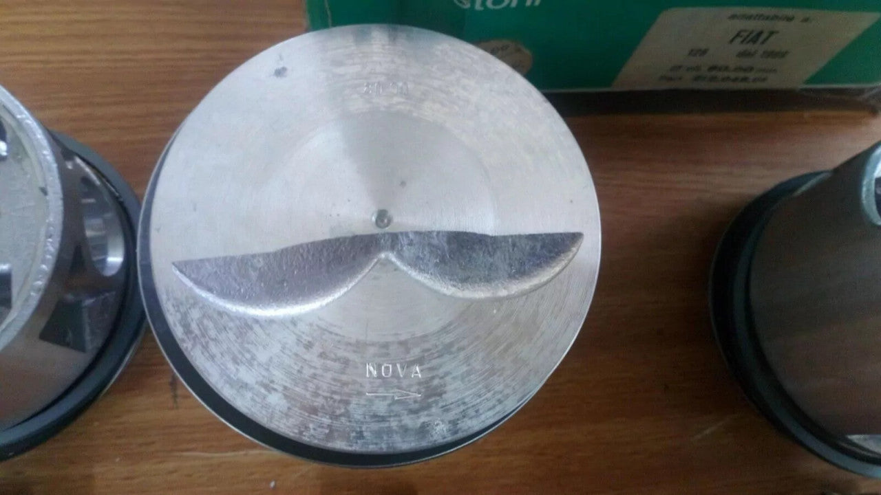 4x Pistons fits Fiat 128 3P Ritmo 60 Uno 55 80mm Bore STD 212.048.01 View Right