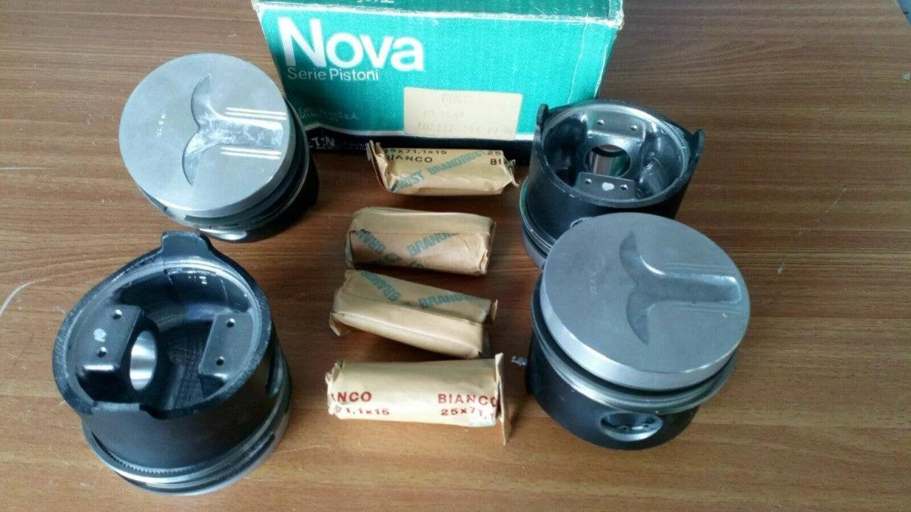 4x Pistons fits Fiat 83mm + 0.40mm Oversize 83.40mm Bore 212.306.01/40 View Front
