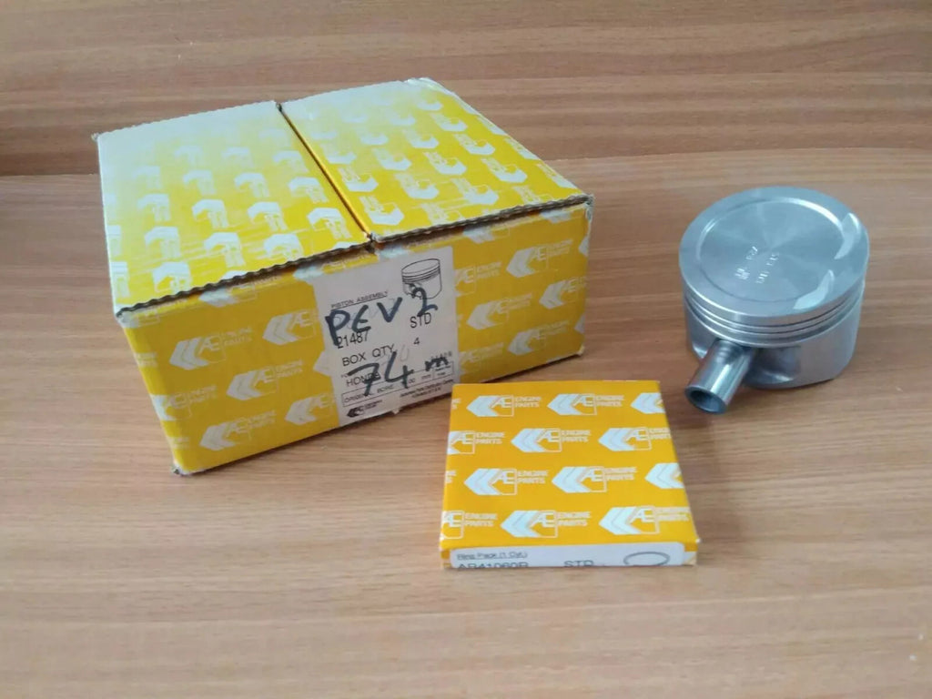 4x Piston kit fits Honda Civic CRX Rover 213 EV2 74mm STD 21487/STD View Right