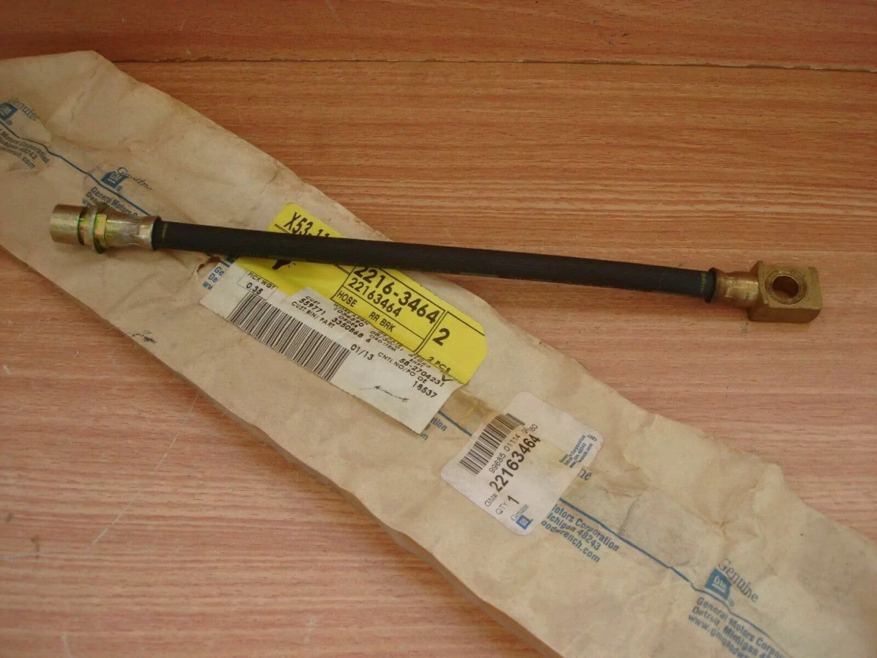 Brake Hose Rear Left Right fits Chevrolet Blazer GMC Jimmy 22163464 Genuine View Front