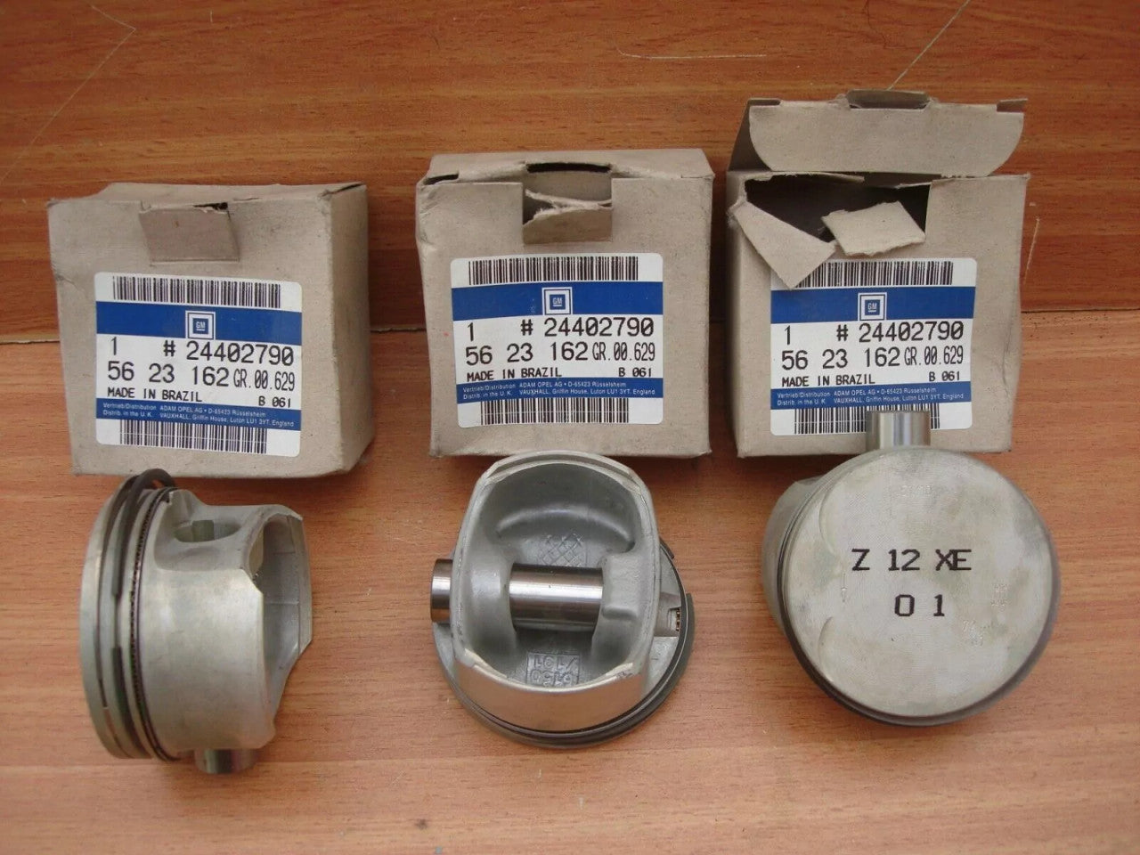 1x Piston fits Opel Vauxhall Corsa B C Tigra Astra G Zafira A STD Z12XE Z12XEP 24402790 View Rear