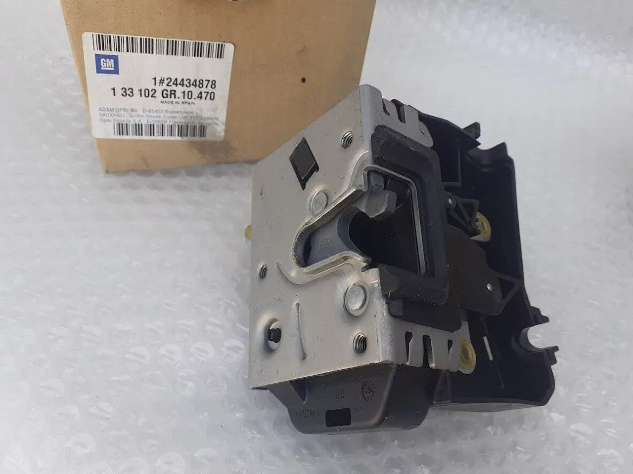Door Lock Front Left RHD fits Opel Vauxhall Corsa C Meriva A 24434878 Genuine View Upper