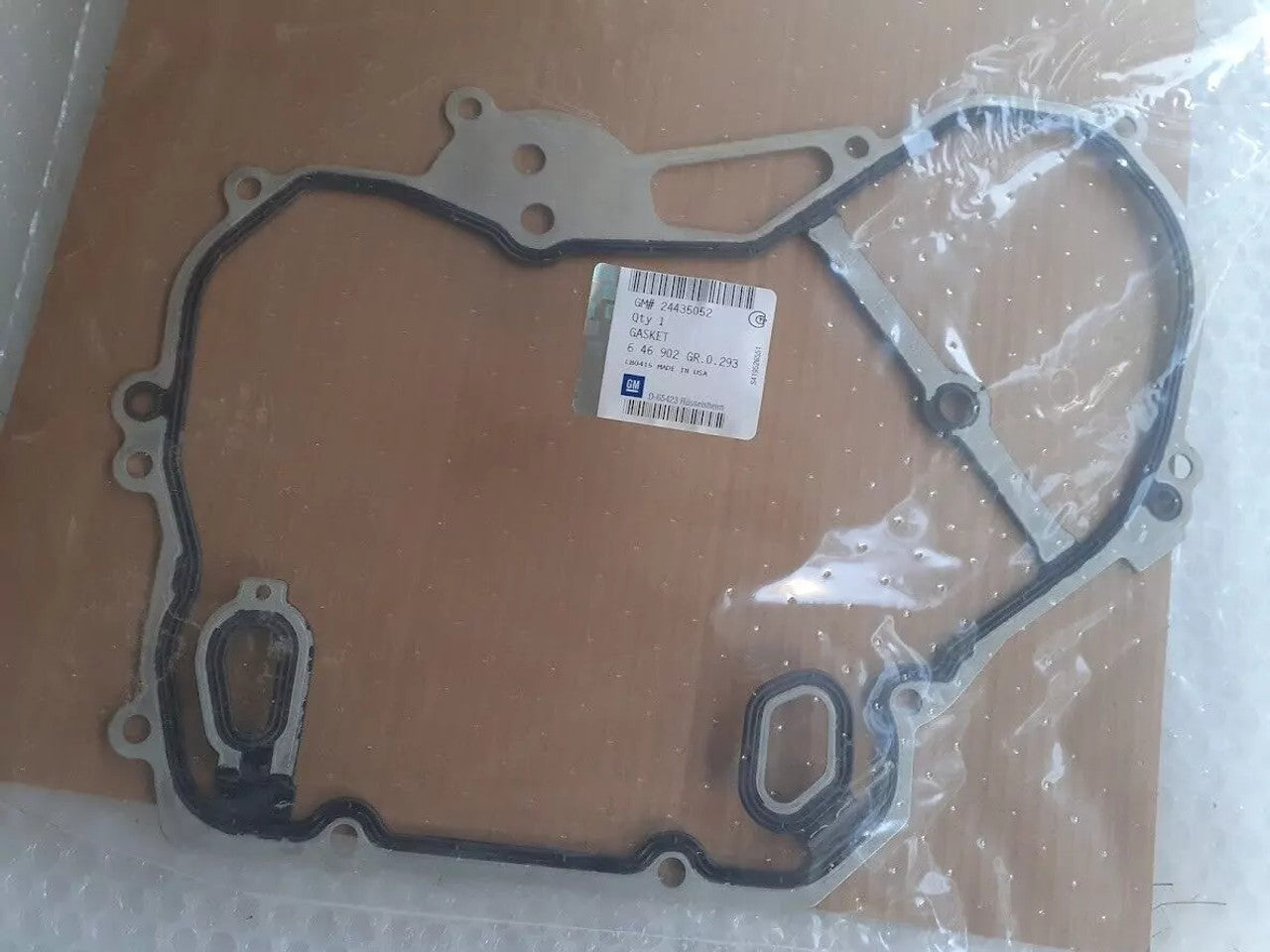 Oil Pump Gasket to Block fits Opel Vauxhall Saab 24435052 Genuine View Front