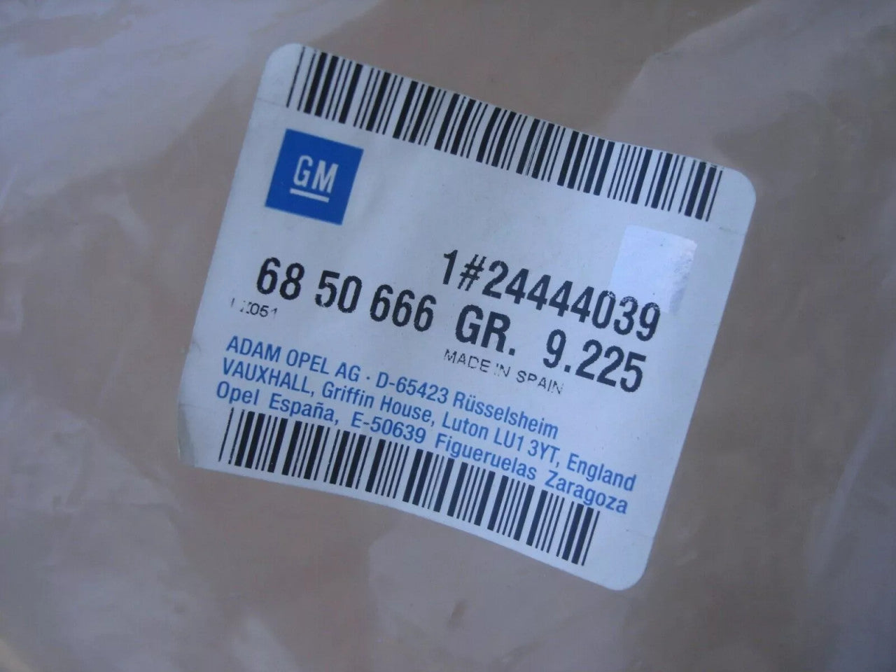 A/C Pipe Hose fits Opel Vauxhall Corsa C 24444039 Genuine View Upper