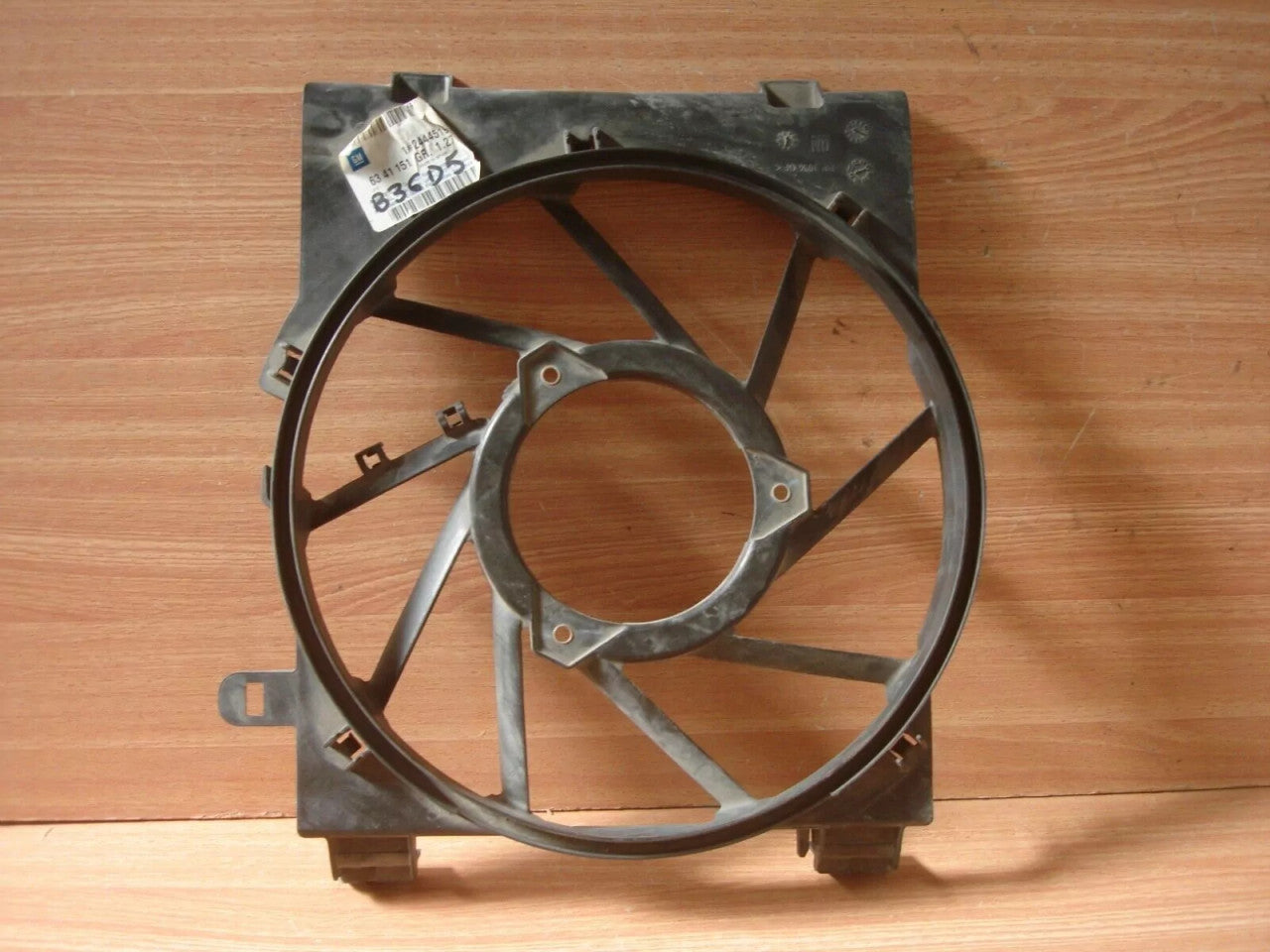 Engine Fan Shroud Cowl fits Opel Vauxhall Corsa C 24445192 Genuine View Rear