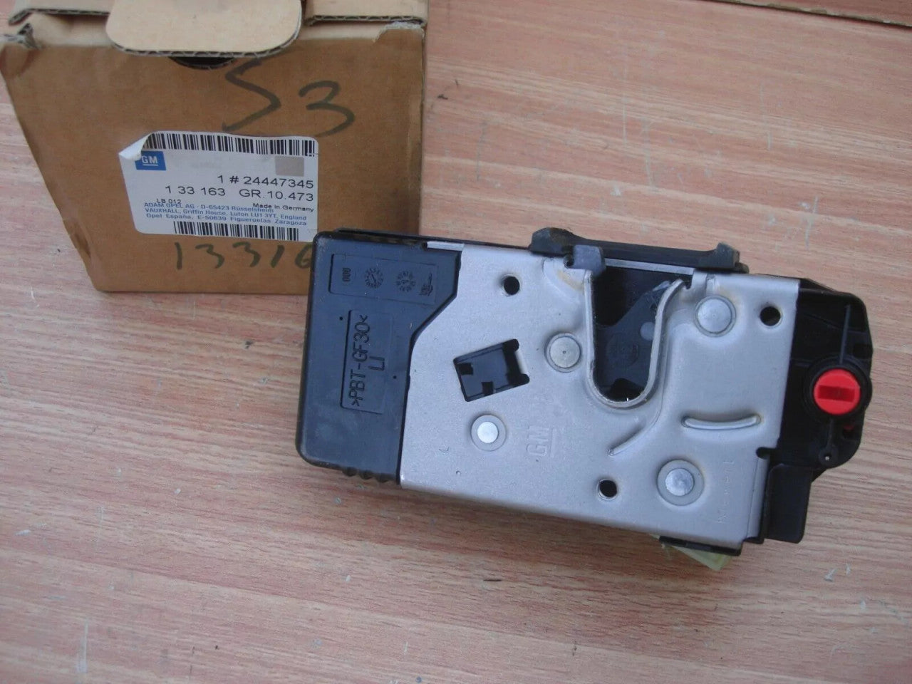 Door Lock Rear Left fits Opel Vauxhall Vectra C Signum 24447345 Genuine View Rear