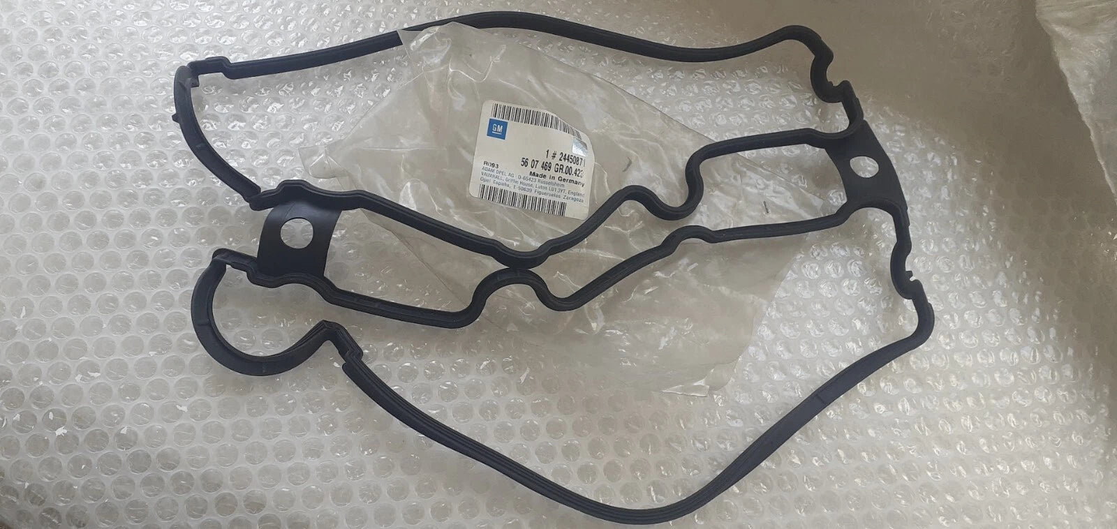 2x Valve Cover Gasket fits Opel Vauxhall Vectra B Y26SE 24450871 Genuine View Front