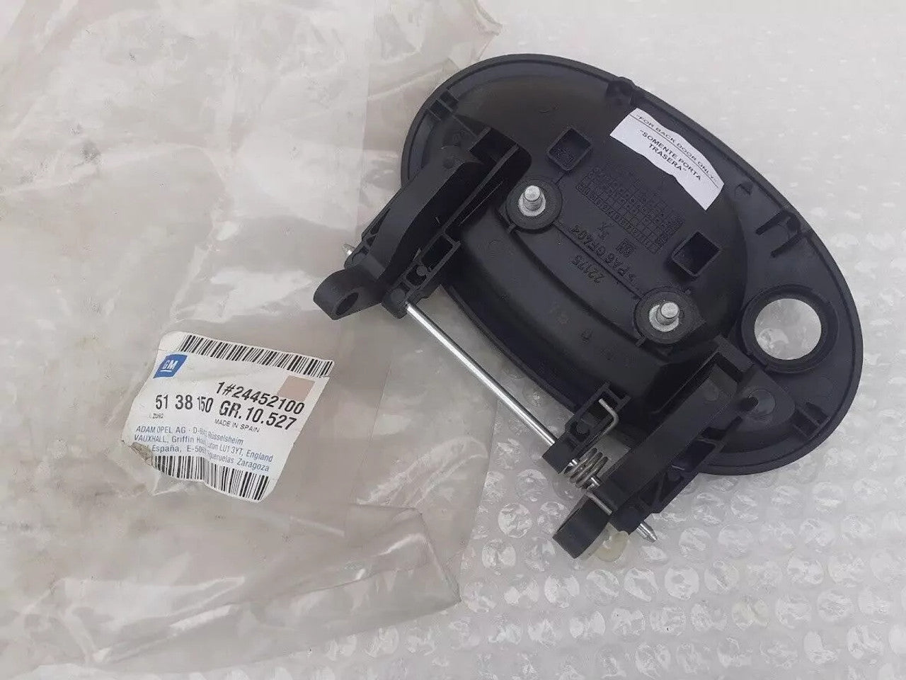 Back Door Handle fits Opel Vauxhall Corsa Combo C 24452100 Genuine View Rear