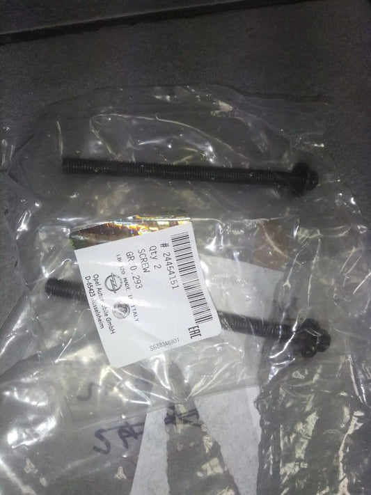 12x Cylinder Head Bolts fits Opel Vauxhall Z10 X10 Z12 X12 Z14 24454151 Genuine View Front