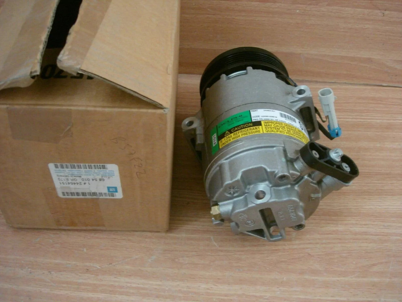 Air Condition Compressor fits Opel Vauxhall Zafira A F75 24464151 Genuine View Left