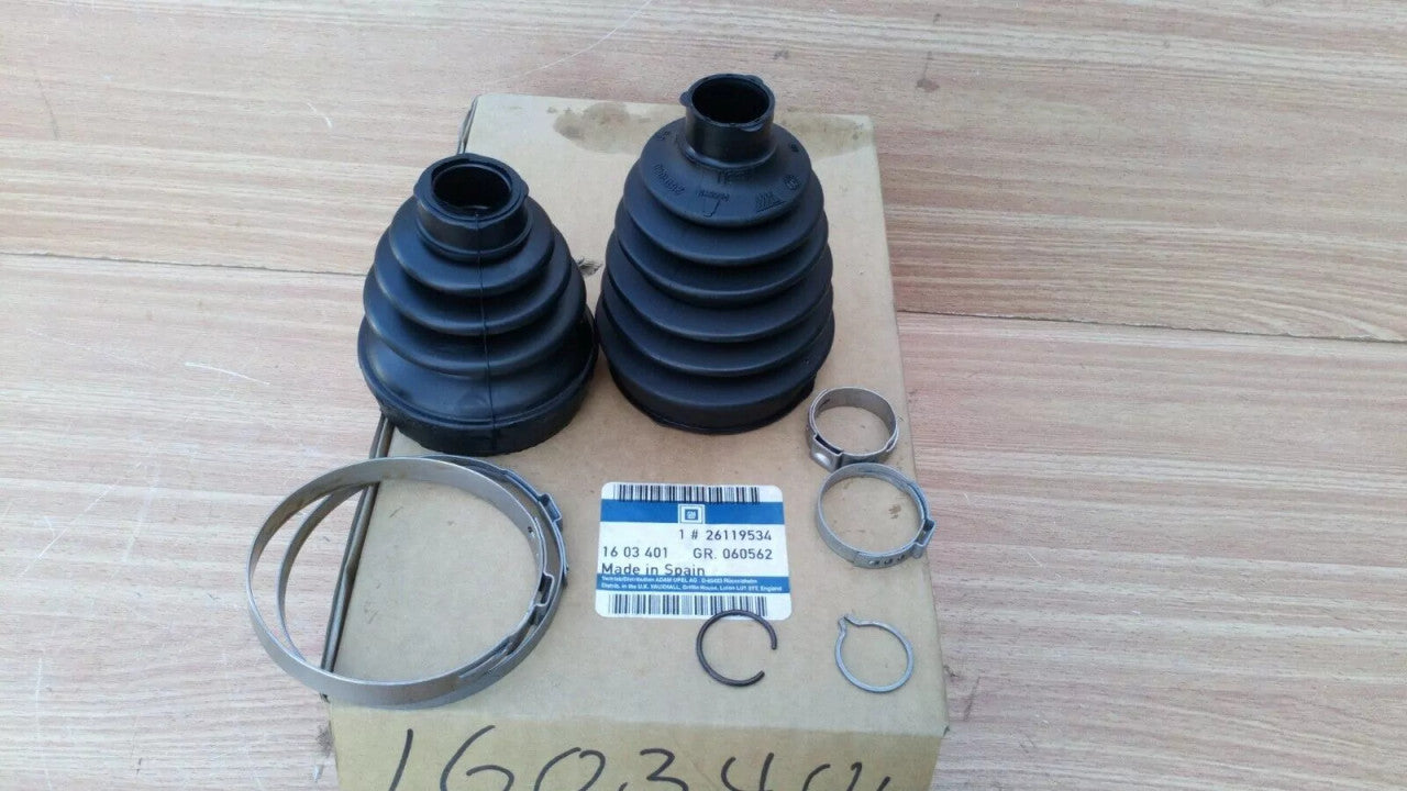 CV Joint Boots Inner Outer fits Opel Vauxhall Corsa D 26119534 Genuine View Front