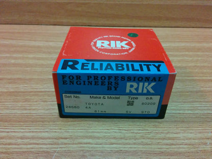 Piston Rings Set fits Toyota 4A engine 1.6 Corolla AE71 AE82 AE86 81mm Bore 28560/STD View Front