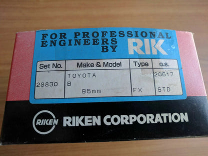 Piston Rings Set fits Toyota Dyna Toyoace B Engine 3.0D 95mm 4 rings per piston 28830/STD View Front