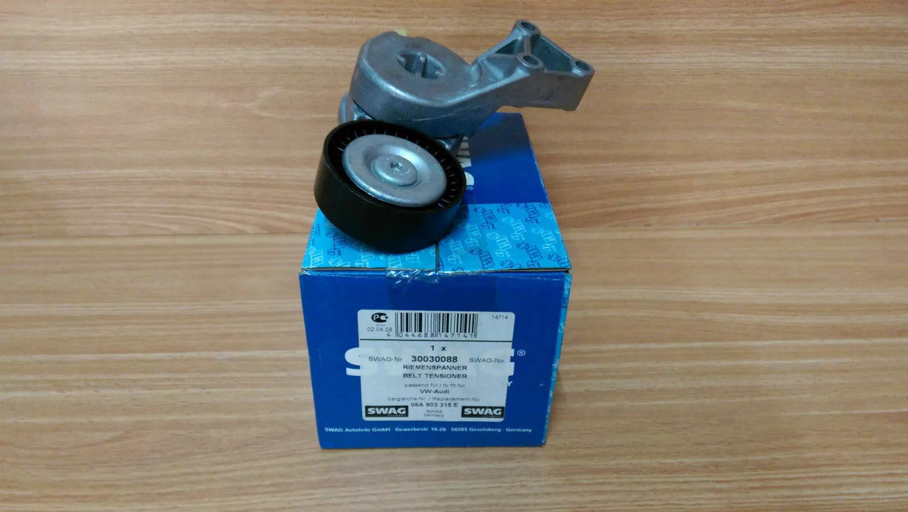 Tensioner Belt fits Audi A3 TT VW Bora EOS Golf Seat Altea Skoda Fabia 30030088 View Front
