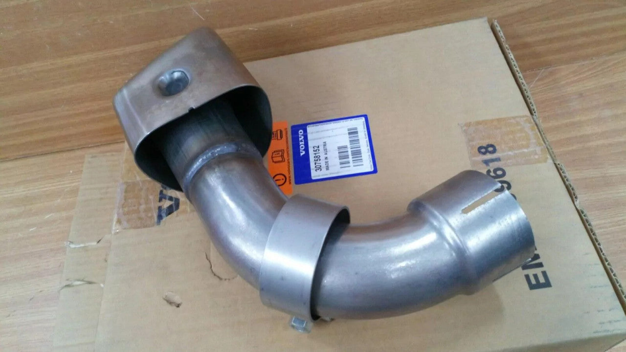 Exhaust Tip Left 65mm End Pipe fits Volvo S60 30758152 Genuine View Front