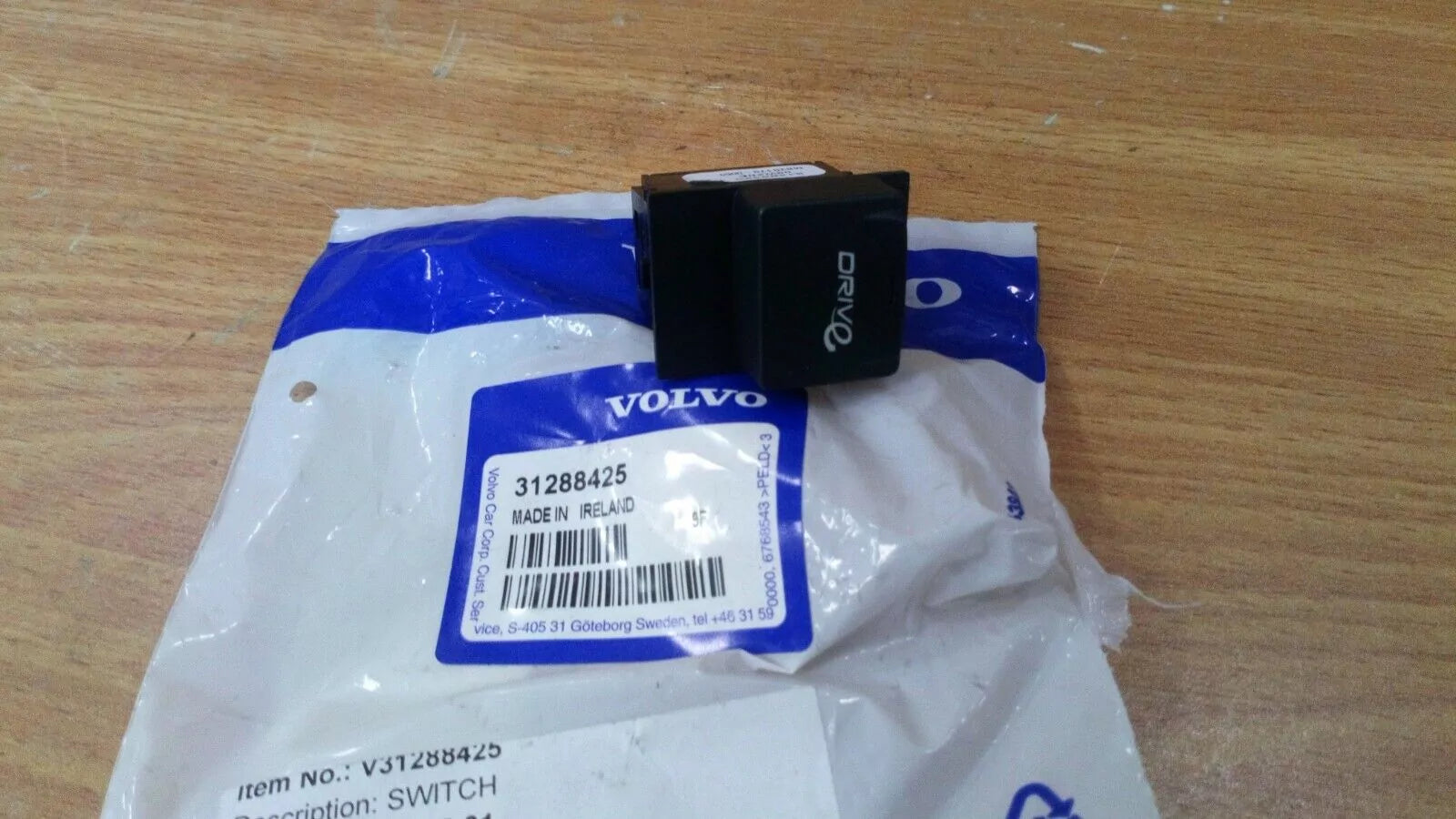 Switch DRIVE fits Volvo S40 V50 C30 31288425 Genuine View Front