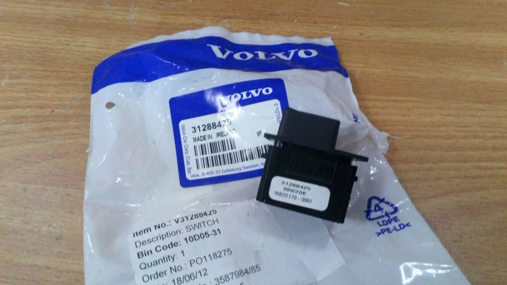 Switch DRIVE fits Volvo S40 V50 C30 31288425 Genuine View Rear