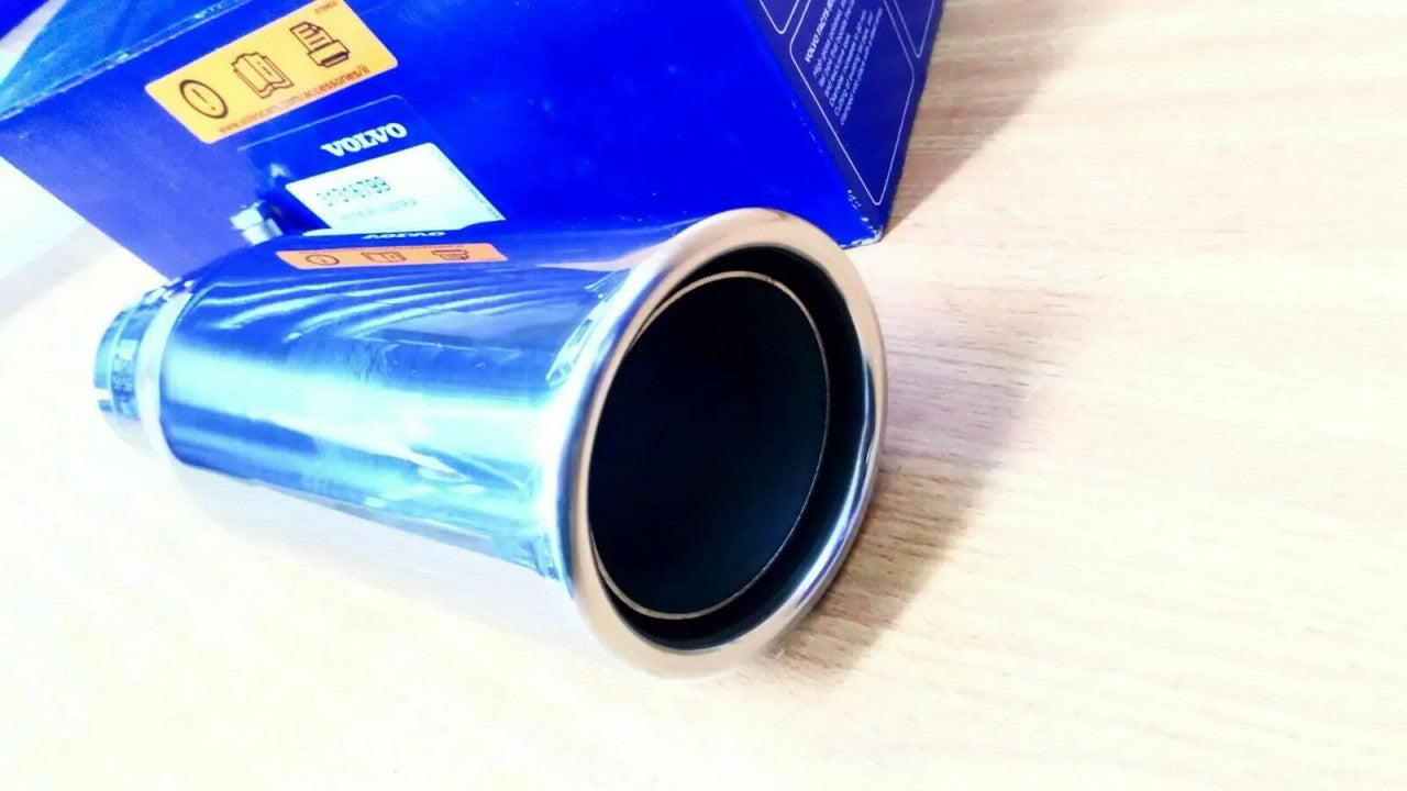 Exhaust Round End Pipe Tip fits Volvo 31316799 Genuine View Right