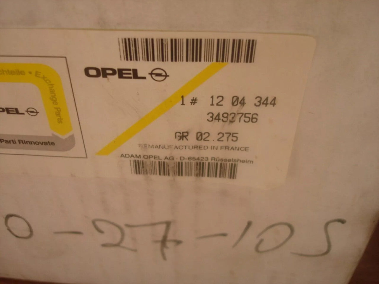 Alternator fits Opel Vauxhall 14NV C14NZ 12v 70Amp 3493756 Genuine View Upper