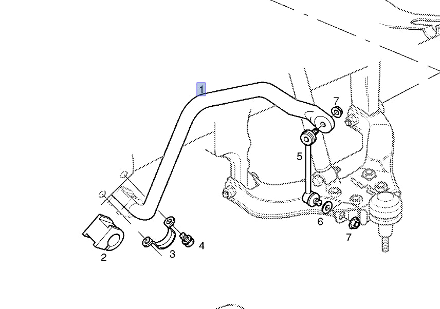 Sway Stabilizer Bar Front fits Opel Vauxhall Frontera A 91151924 Genuine