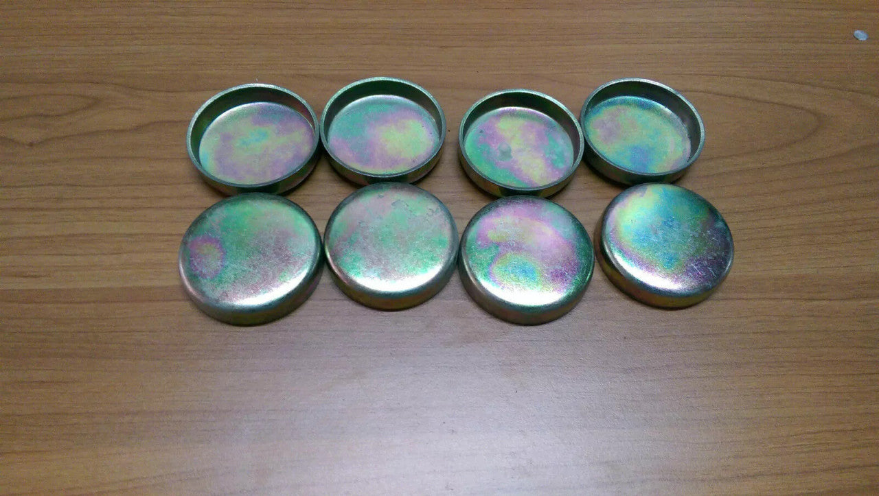 8 x 38mm Freeze Plugs Core Plugs CUP TYPE Cylinder Engine Block Water Cups View Front