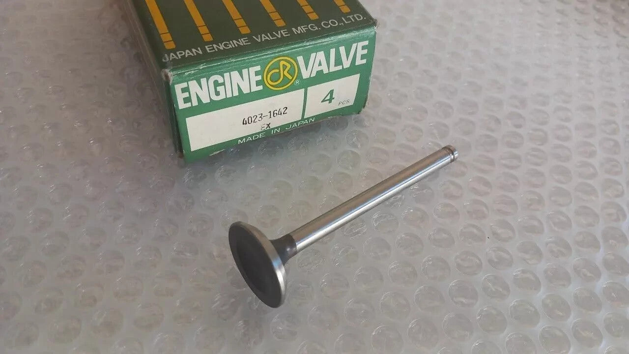 4x Exhaust Valves fits Daihatsu Consorte Taft 1000 EP30 Engine F10 F40 FE 4023-1642 View Front