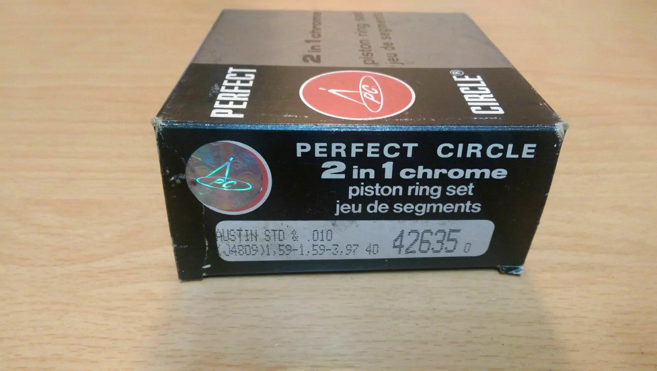 Piston Rings Set fits Austin Allegro Morris 4 Rings per-piston 1500 76.2mm Bore 40426350 View Rear