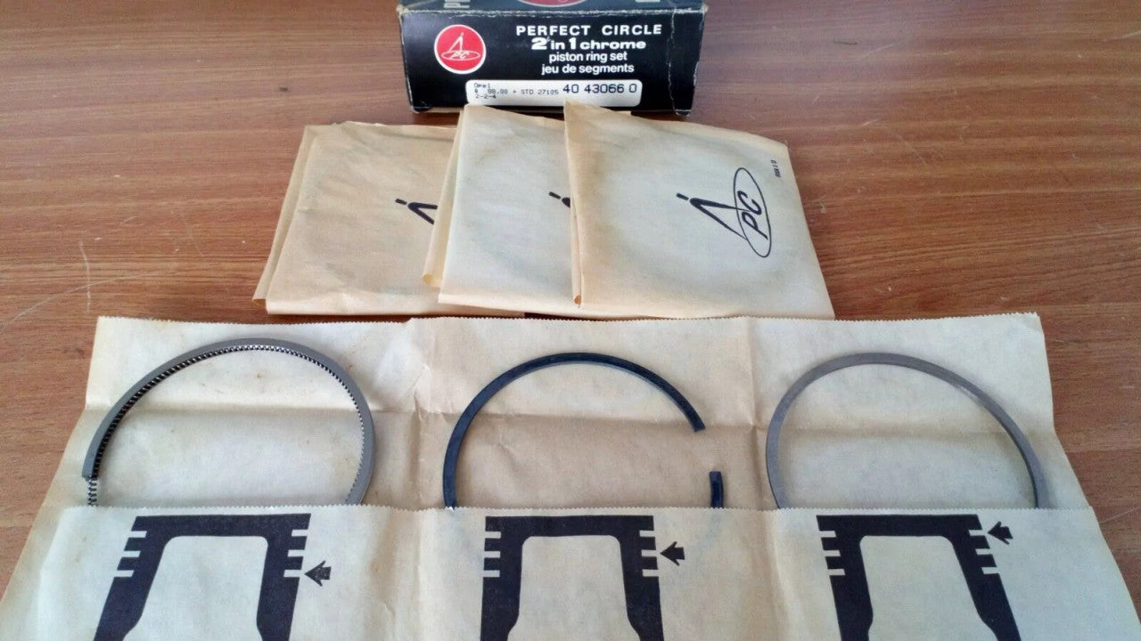Piston Rings Set fits Opel Blitz Rekord Diesel 88mm Bore STD 40430660 View Front