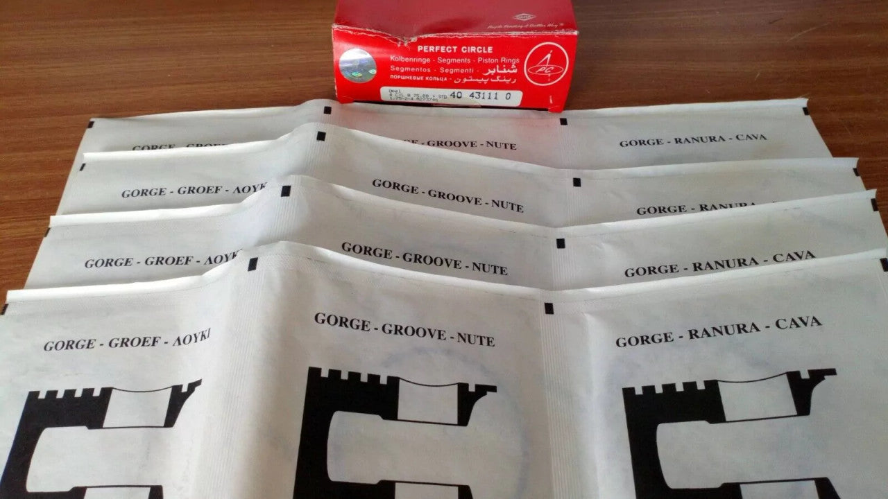 Piston Rings Set fits Opel Manta Kadett Corsa Vauxhall Nova 13S 75mm Bore STD 40431110 View Front