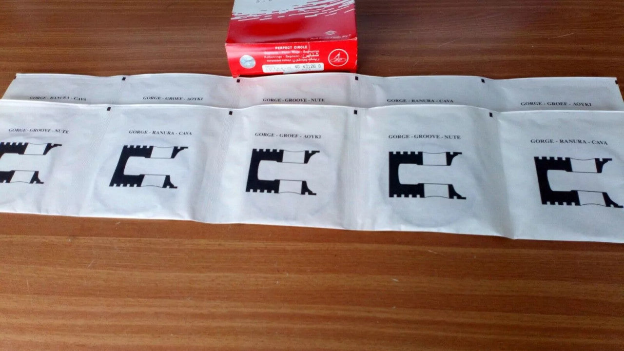 Piston Rings Set fits Perkins 4.236 6.354 98.48mm Bore STD 40431260 View Front