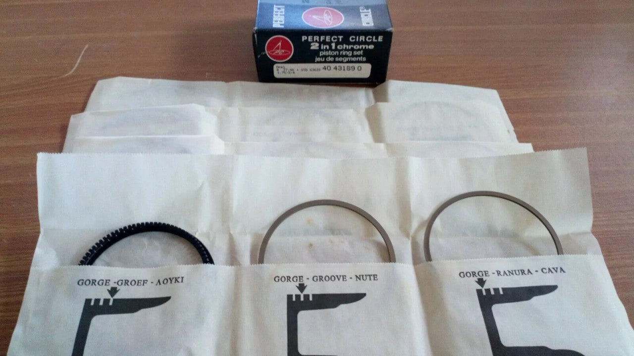 Piston Rings Kit fits Opel Corsa A Kadett Vauxhall Nova 12ST 77.80mm Bore STD 40431890 View Front