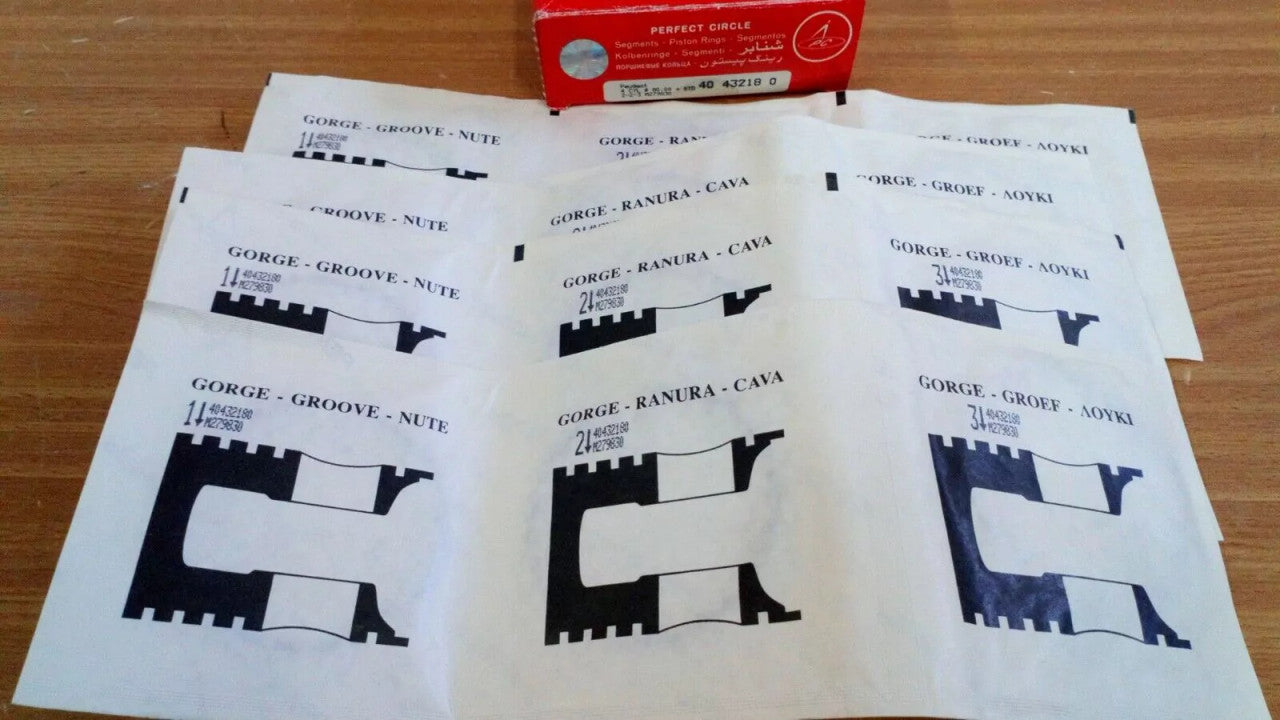 Piston Rings Set fits Peugeot 205 309 XUD7 161A 80mm Bore STD 40432180 View Front