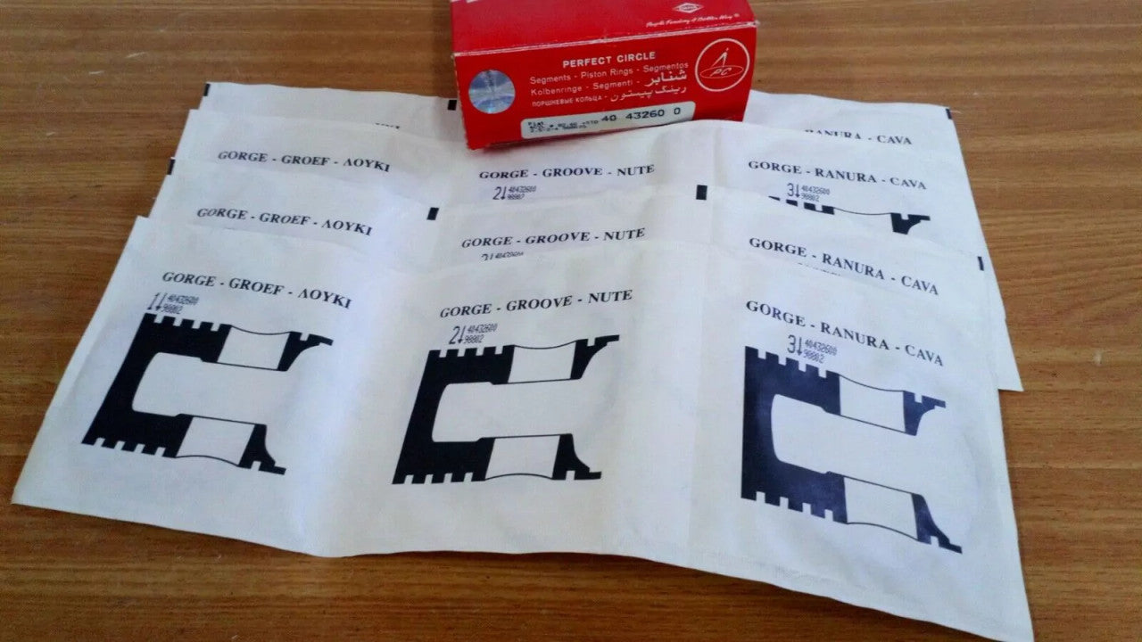 Piston Rings Set fits Fiat Regata Uno Tipo Croma Diesel 82.60mm Bore STD 40432600 View Front