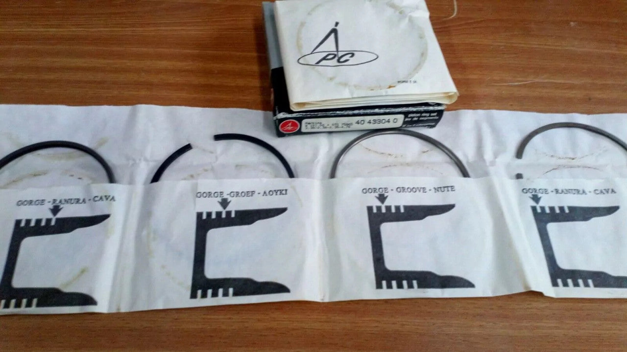 Piston Rings Set fits Perkins 4.248 101.06mm Bore STD 4 rings per piston 40433040 View Front