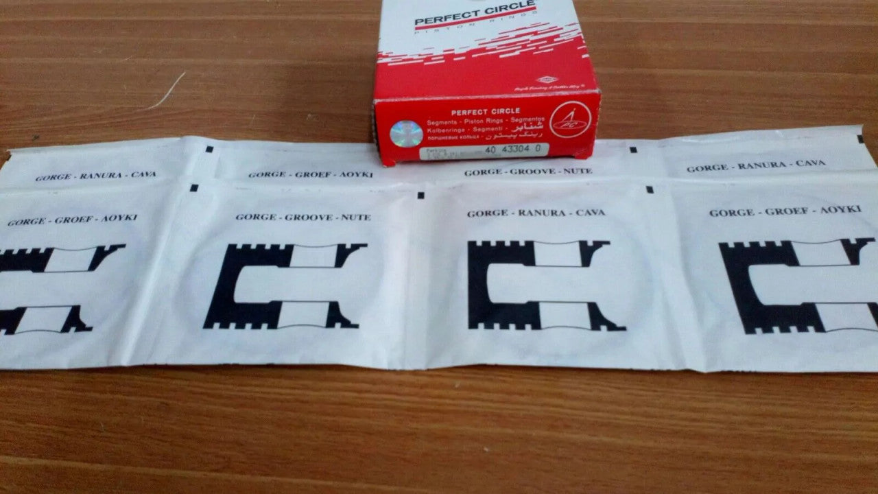 Piston Rings Set fits Perkins 4.248 101.06mm Bore STD 4 rings per piston 40433040 View Rear