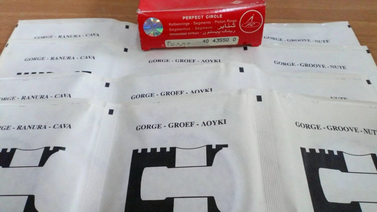 Piston Rings Set fits Audi 80 90 3A 82.50mm Bore STD 1.5x1.5x2 40435500 View Front