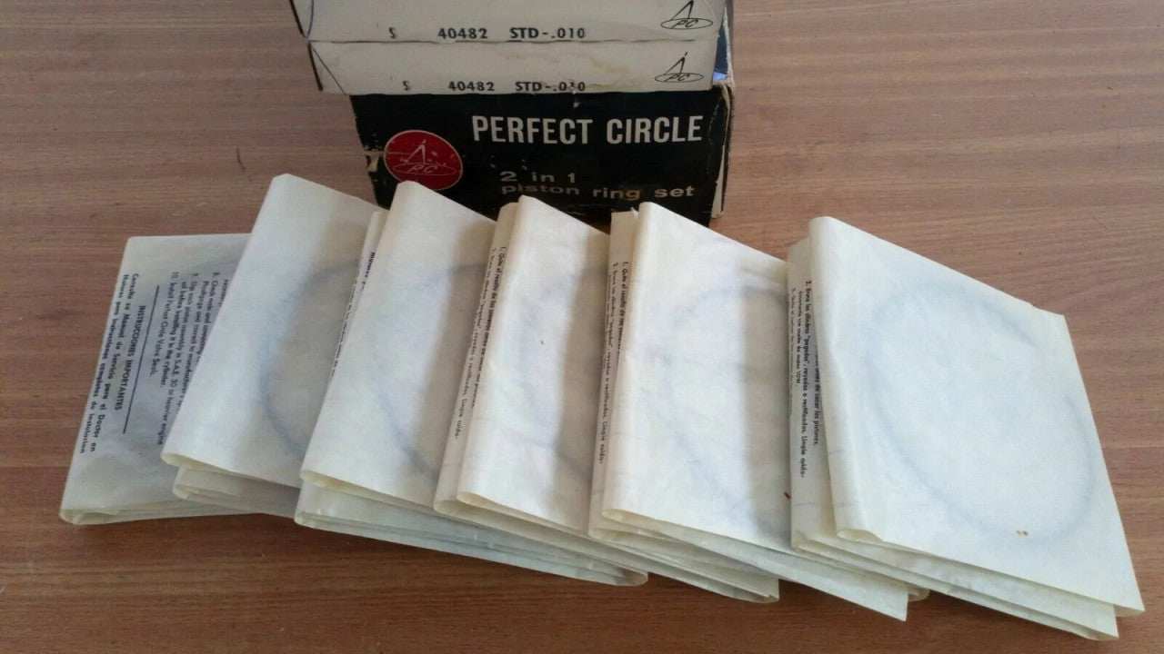 Piston Rings Set fits Perkins 6.354 98.43mm STD 40482 View Front