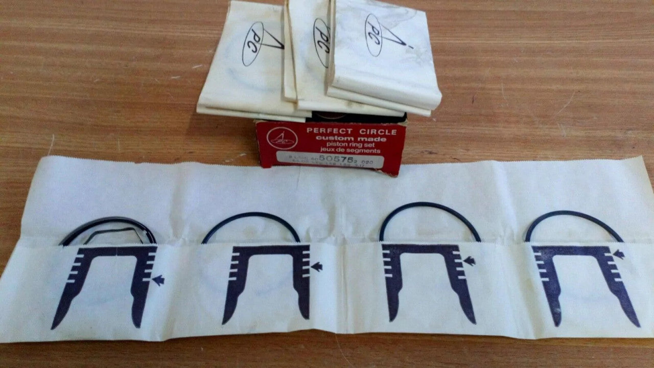 Piston Rings Set fits Austin Healey Sprite Princess Moni Cooper Mark 2 Oversize 40505752 View Front