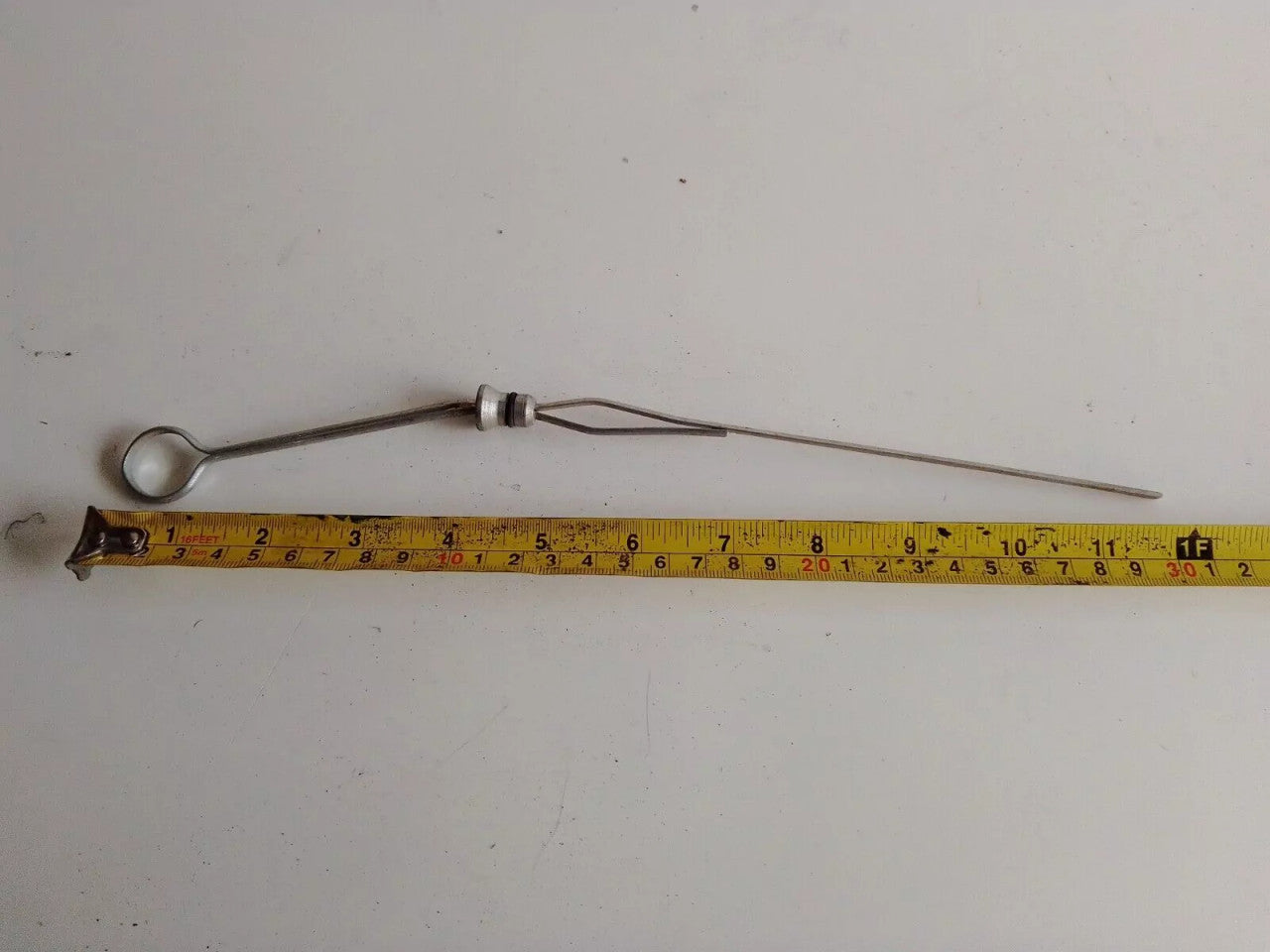 Oil Level Dipstick fits Fiat 500 4111724 Genuine View Front