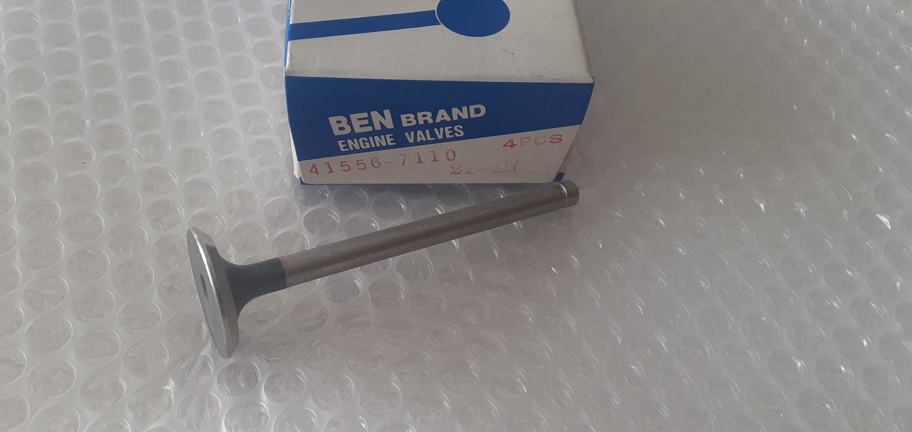 4x Exhaust Valve fits Subaru EA71 EA81 32.6x8x109.2 41556-7110 View Front