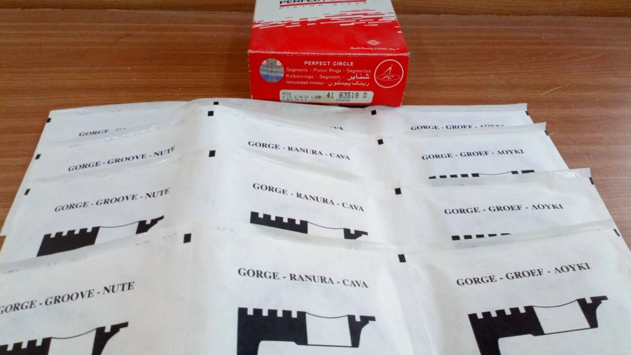 Piston Rings Set fits Alfa Romeo Giulia Berlina Bertone Spider 105-115 1600 84mm 41835190 View Front