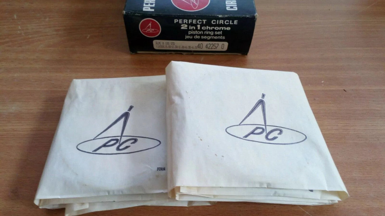 Piston Rings Set fits BLMC Austin Nuffield Tractor 3770 5655 2827 100mm Bore STD 42257 View Front