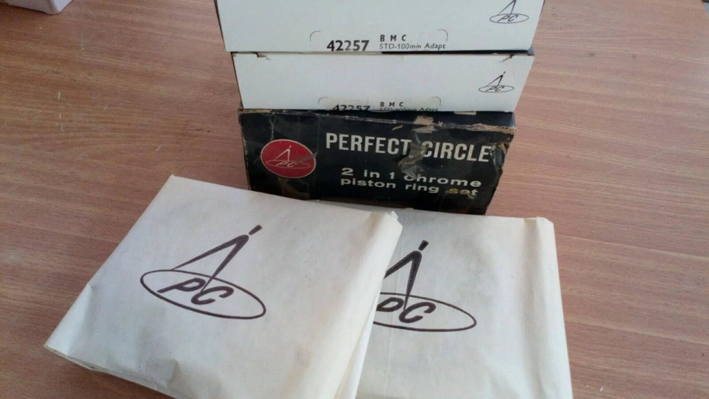 Piston Rings Set fits BLMC Austin Nuffield Tractor 3770 5655 2827 100mm Bore STD 42257 View Rear