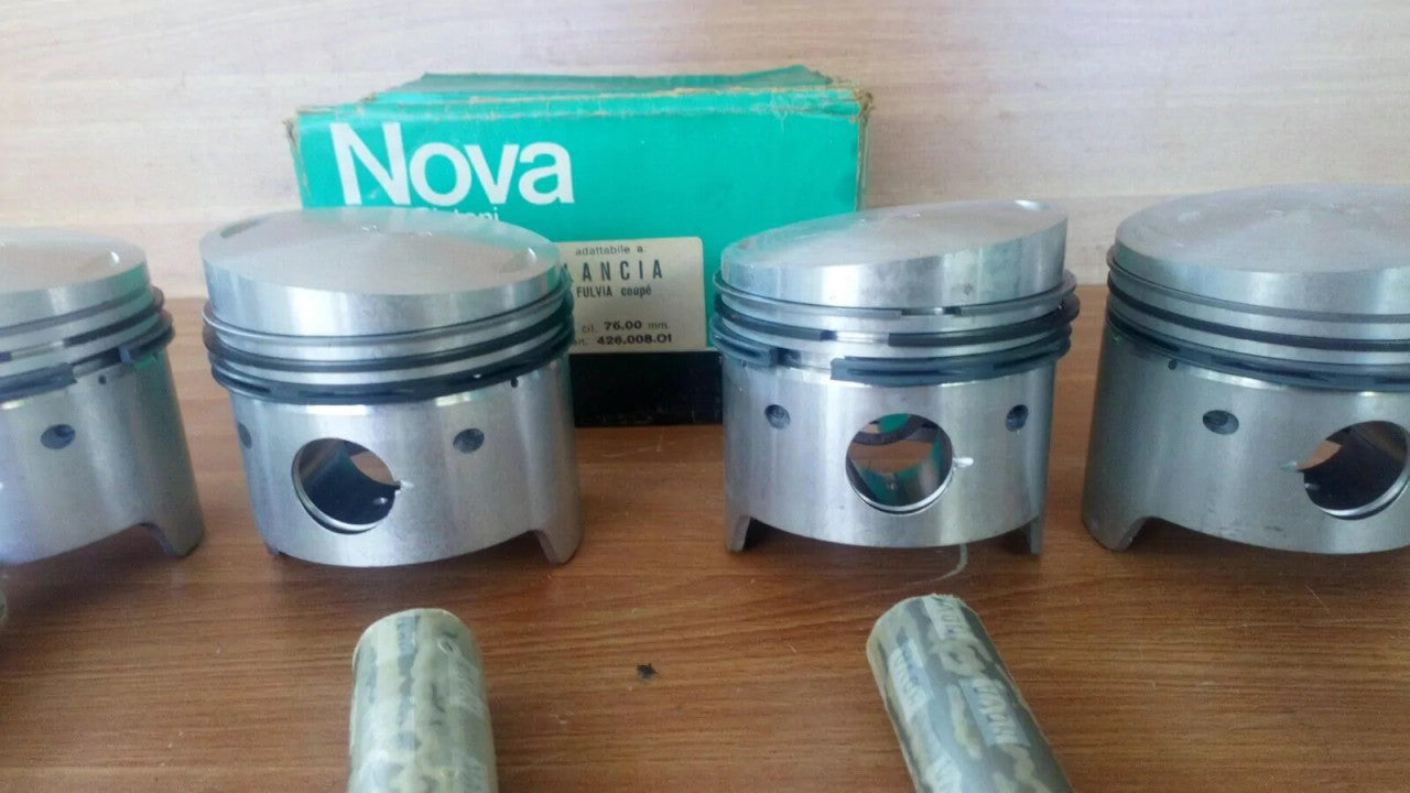 4x Pistons Kit fits Lancia Fulvia Coupe 76mm Bore 426.008-O1 View Rear