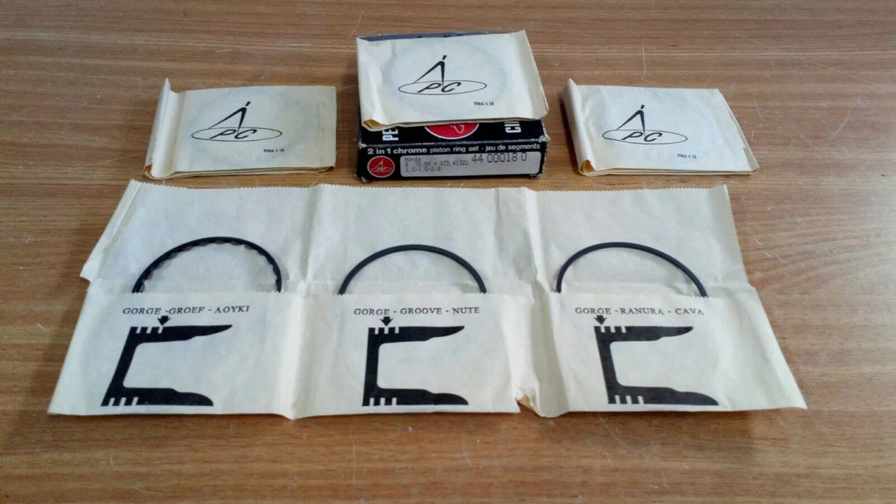 Piston Rings Set fits Honda Civic 1200 SB1 engines EB1 70mm Bore STD 44000180 View Front